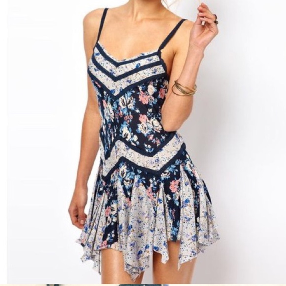 Free people In and Out Ditsy slip dress